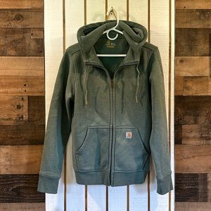 CARHARTT WOMEN'S RELAXED FIT MIDWEIGHT FULL-ZIP SWEATSHIRT